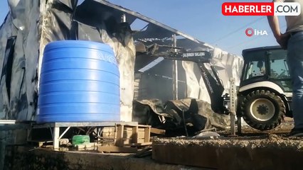 Isparta'da gübre deposunda çıkan yangın söndürüldü