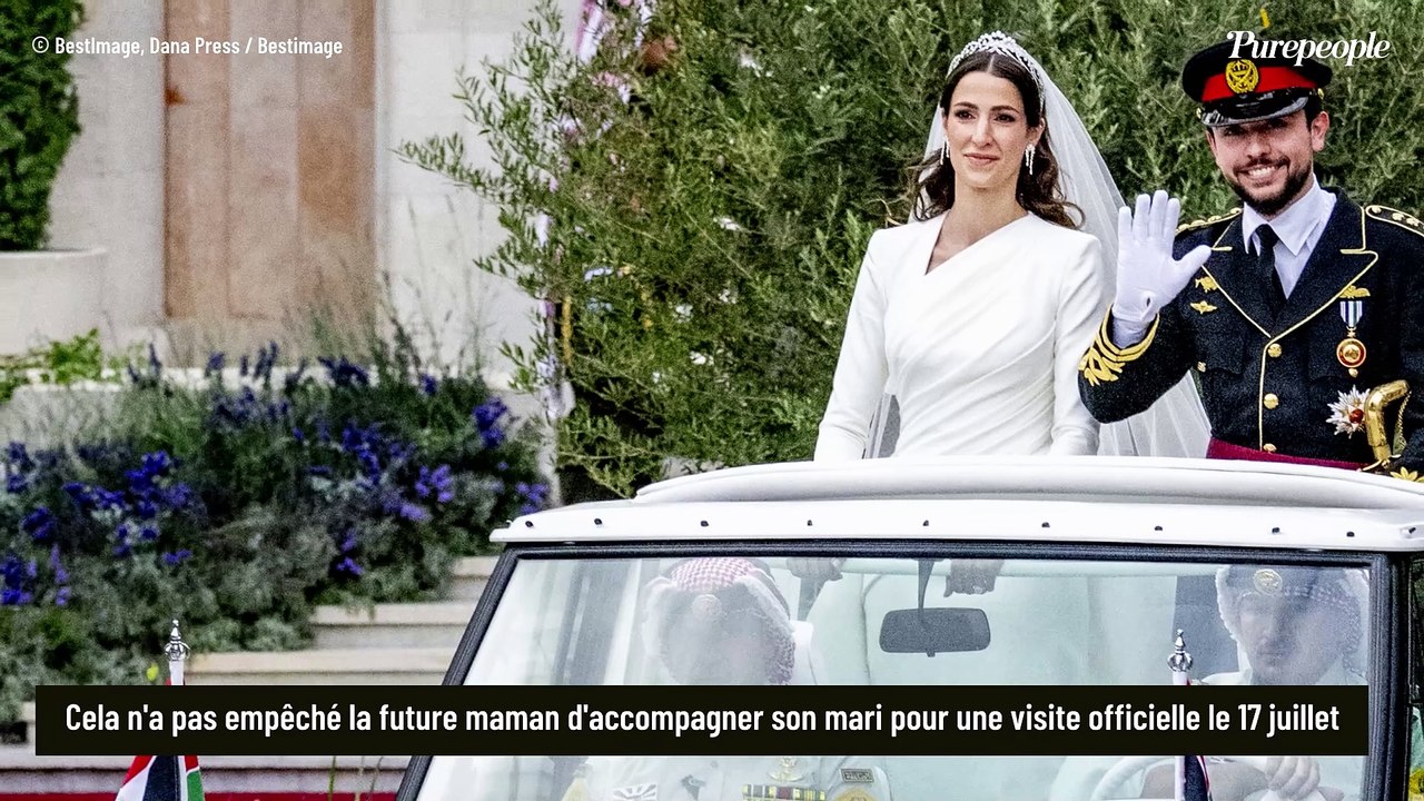 Rania de Jordanie bientôt grand-mère : sa belle-fille Rajwa en sortie officielle malgré l'arrivée imminente de bébé !