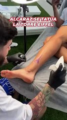 Alcaraz se tatúa la Torre Eiffel por Roland Garros