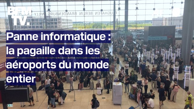 Vols retardés, annulés, problèmes d'enregistrement... les aéroports du monde entier impactés par la panne informatique mondiale