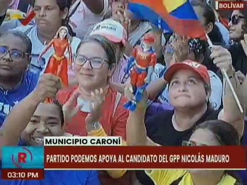 Bolívar | Partido Podemos ratifica su respaldo al candidato presidencial Nicolás Maduro