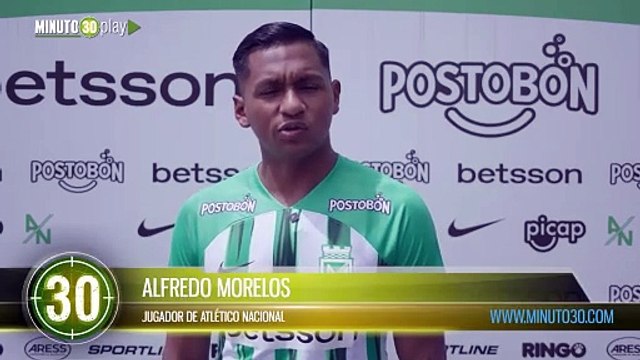 ¡El búfalo es verde! Alfredo Morelos ya se puso la camiseta de Atlético Nacional