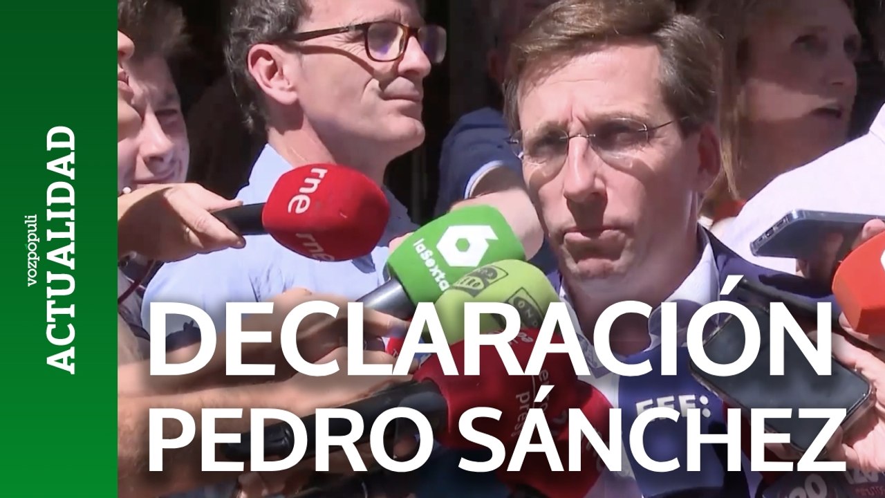 Almeida espera que Pedro Sánchez dé explicaciones ante el juez
