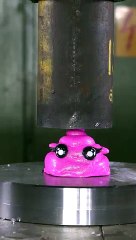Cute Slime Vs Hydraulic Press #satisfying #hydraulicpress #slime