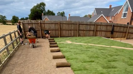 Satisfying installation of artificial turf by skilled landscapers