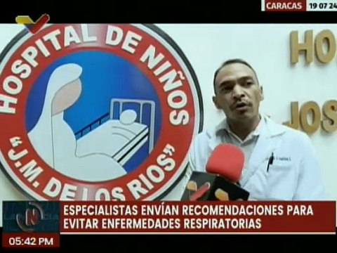 Médicos especialistas envían recomendaciones al pueblo venezolano para evitar enfermedades respiratorias