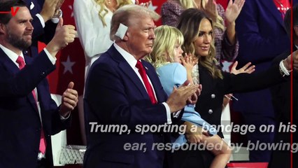 Trump Blows Kiss to Hulk Hogan During Fiery Speech at GOP Convention