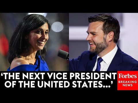 Usha Vance Delivers Remarks About Husband JD During The RNC