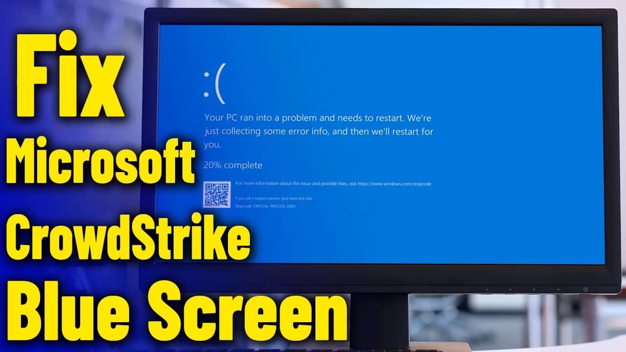 How To Fix Blue Screen Crowdstrike Windows Update That Caused Global It Crash Outages in Windows 11 / 10