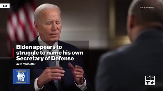 Biden tropieza con el nombre de Lloyd Austin mientras describe cómo poner al 'hombre negro' en su posición