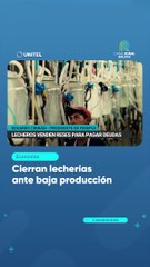 Cierran lecherías ante baja producción