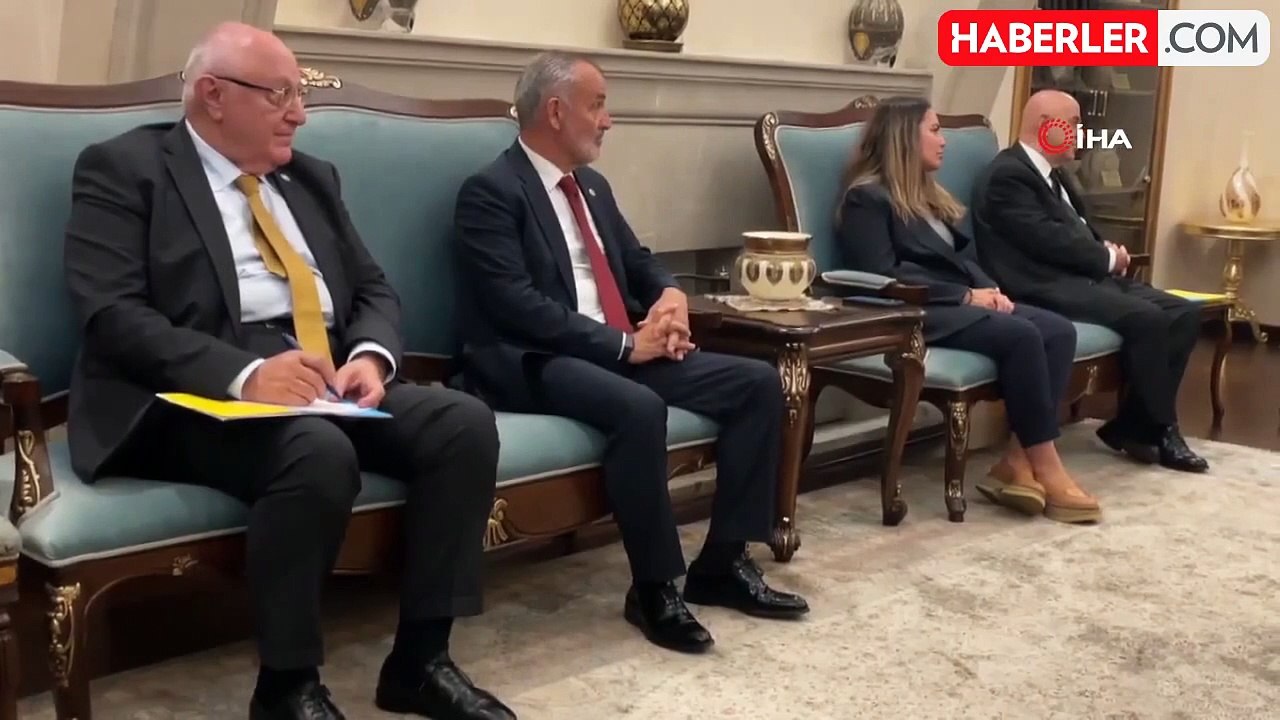 KKTC Cumhurbaşkanı Tatar, İYİ Parti Genel Başkanı Dervişoğlu'nu kabul etti