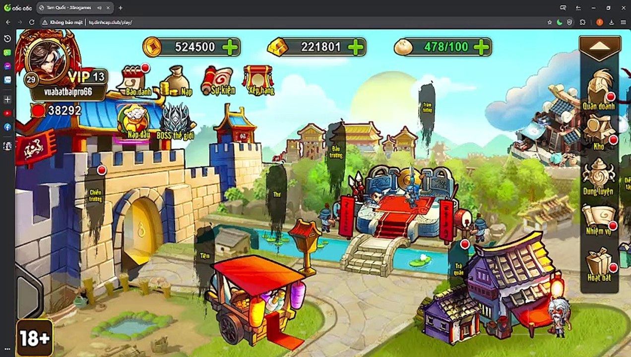 Tam Quốc Mini Webgame ngày 19 tháng 07 năm 2024 tập 3