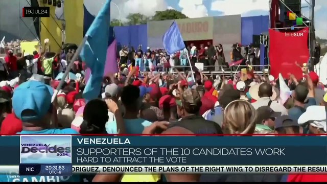 Venezuela | Supporters of the 10 candidates work to attract votes