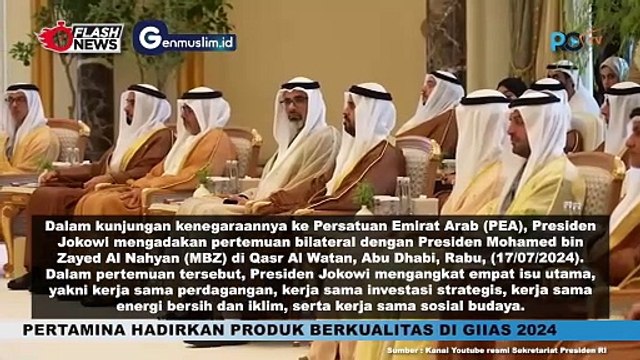 Pertemuan Bilateral Presiden Jokowi dan Presiden Mohamed bin Zayed Al Nahyan, Bahas 4 Hal Penting!
