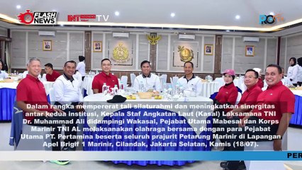 Jalin Sinergitas, Kasal Ajak Pejabat Pertamina Olahraga Bersama Di Sarang Petarung Marinir Cilandak
