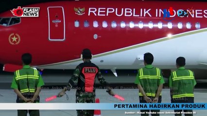 Presiden Jokowi Tiba Dari Abu Dhabi di Pangkalan TNI AU Halim Perdanakusuma
