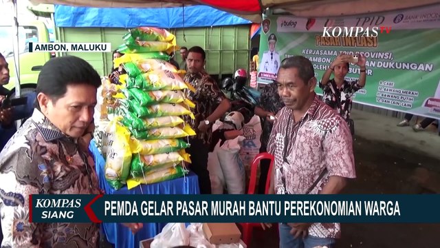 Kendalikan Angka Inflasi, Pemprov Maluku Gelar Pasar Murah di Kota Ambon dan Sekitarnya