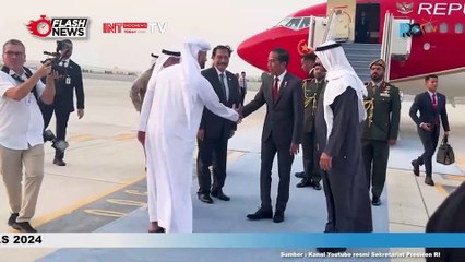 Download Video: Tiba di Abu Dhabi, Presiden Jokowi Disambut Langsung Presiden MBZ di Bandara Zayed