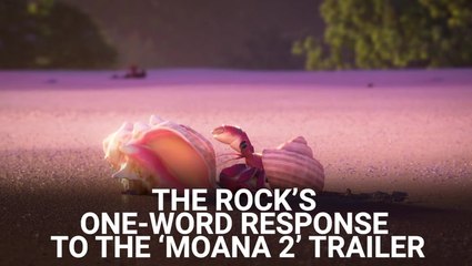 The Rock Had A One-Word Response After The 'Moana 2' Trailer Broke Major Records