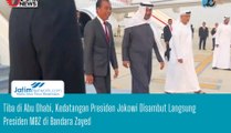 Tiba di Abu Dhabi, Kedatangan Presiden Jokowi Disambut Langsung Presiden MBZ di Bandara Zayed