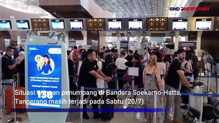 Download Video: Terdampak Microsoft Down, Sistem Check-in Maskapai di Bandara Soetta Kembali Normal