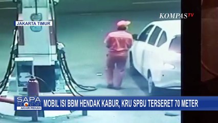 Cegah Mobil Kabur Usai Isi BBM, Petugas SPBU di Pasar Rebo Terseret 70 Meter
