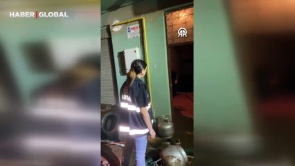 Giresun'da sağanak felaketi! Bir ev yan yattı