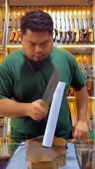 Sharpest knife trick