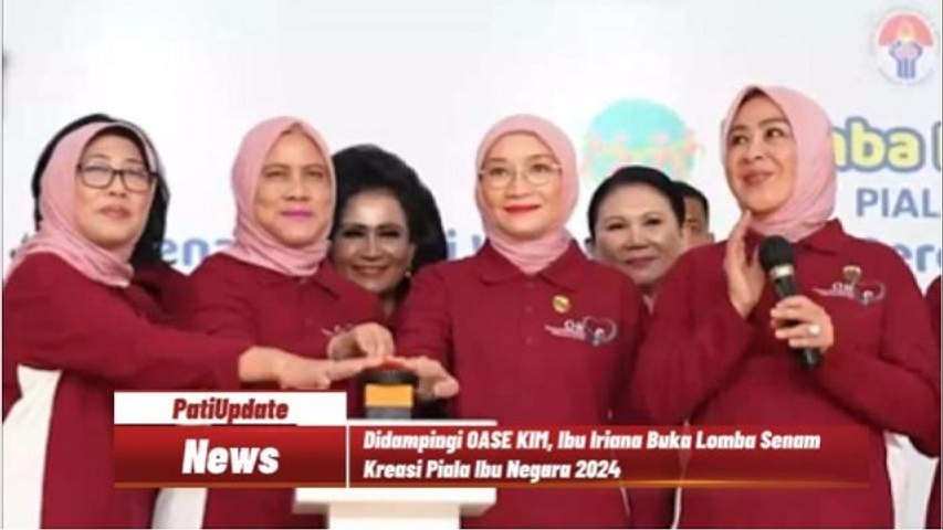 Lomba Senam Kreasi Piala Ibu Negara 2024 Dibuka Ibu Iriana dan OASE KIM