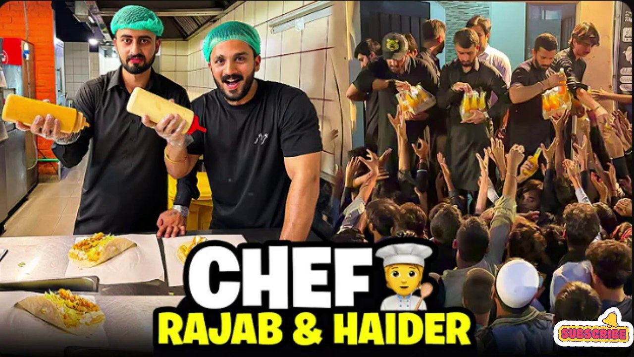 Restaurant k kitchen main Ghuss gyKhud niyaz bnai‍