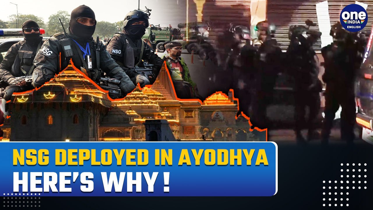 Surprise NSG Deployment in Ayodhya: Shops and S...