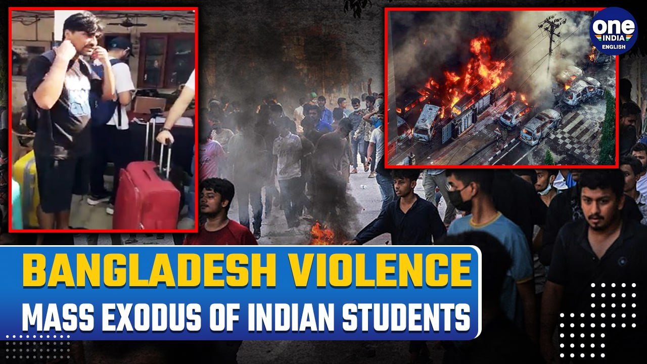 Bangladesh Unrest:  300 Indian Students Escape as Protest Leaves Over 105 Protestors Killed | Watch