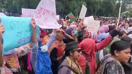 Download Video: La police anti-émeute du Bangladesh tire à balles réelles sur des manifestants à Dacca selon des journalistes - L'armée largement déployée dans les villes du pays