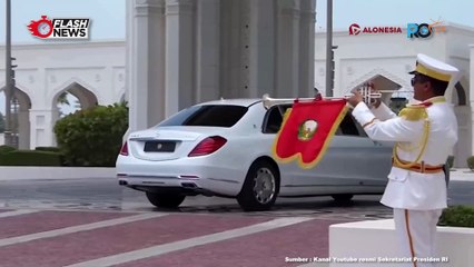 Presiden Jokowi Disambut Upacara Kenegaraan di Qasr Al Watan