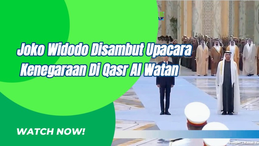 Presiden Joko Widodo Disambut Upacara Kenegaraan Di Qasr Al Watan