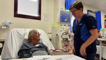 Vision-impaired artist’s drawings brighten hospital ward