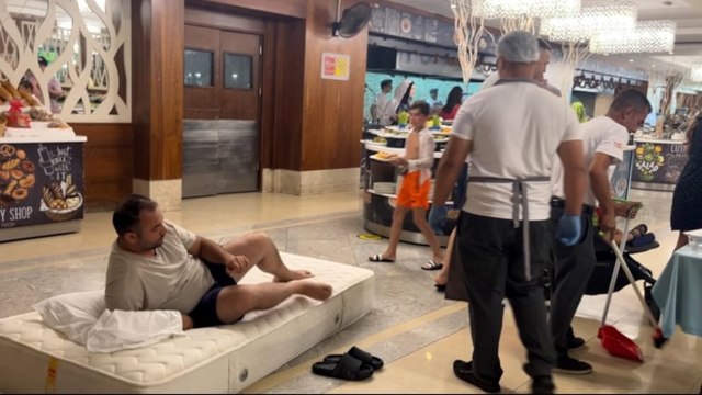 Antalya'da otel müşterisinden ilginç tepki! Görenler şaştı kaldı
