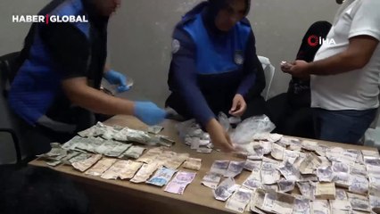 Sadece yarım günlük kazancıyla hayrete düşüren yabancı uyruklu dilenci