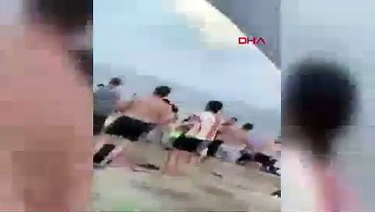 Plaj sapığına meydan dayağı kamerada