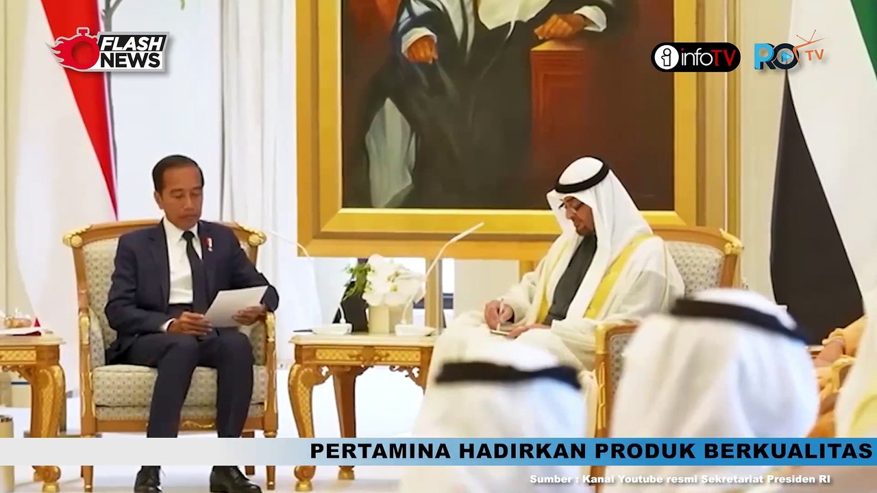PERTEMUAN BILATERAL PRESIDEN JOKOWI DAN PRESIDEN MOHAMED BIN ZAYED AL NAHYAN, BAHAS EMPAT HAL PENTING