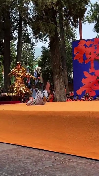 9 year old Zhang Sixuan, winner of the 2024 world Shaolin Kungfu competition