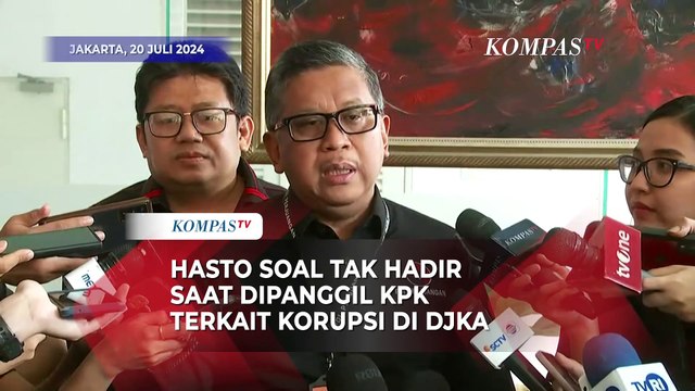 Hasto Minta Maaf Tak Hadiri Panggilan KPK Terkait Kasus Korupsi DJKA Kemenhub
