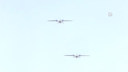 Kıbrıs Barış Harekatı'nın 50. yılı nedeniyle geçit töreni düzenlendi