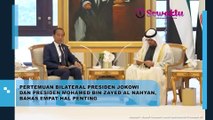 Pertemuan Bilateral Presiden Jokowi dan Presiden Mohamed bin Zayed Al Nahyan, Bahas Empat Hal Penting
