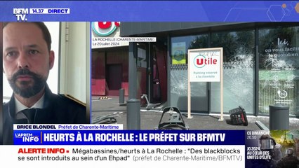 Manifestations contre les mégabassines: "Trois blessés parmi les forces de l'ordre" annonce le préfet de Charente-Maritime