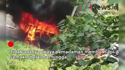 Detik-Detik Bus Pariwisata Terbakar saat Melintas di Jalan Lingkar Salatiga