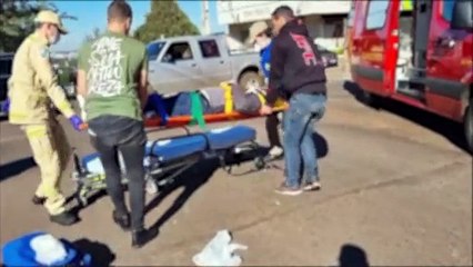 Idoso fica ferido em acidente na Rua Maranhão