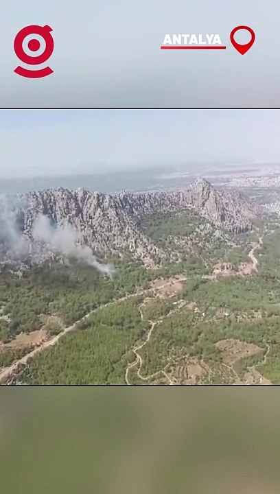 Ormanlık alanda korkutan yangın
