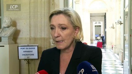 Marine le Pen à l'Assemblée : "On a le sentiment que ces élections n'ont servi à rien"